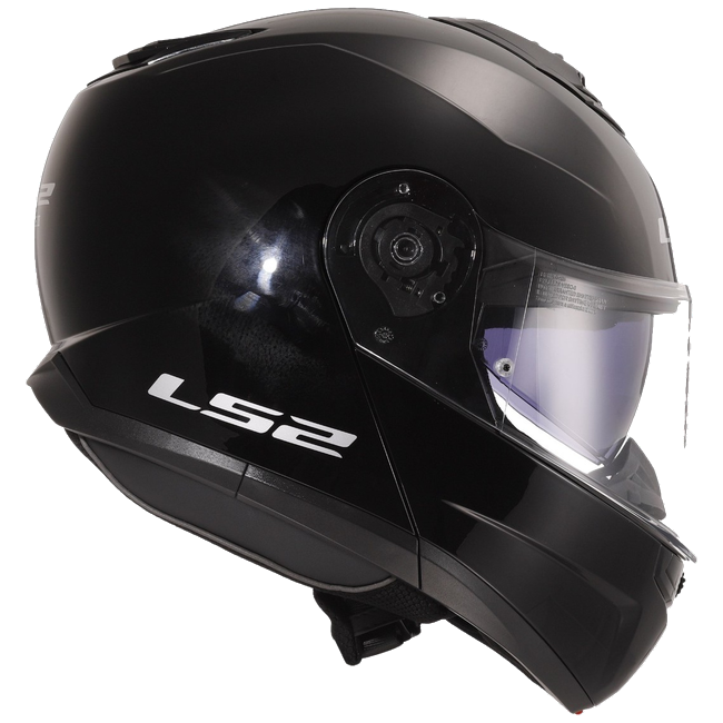 LS2 FF908 Strobe II Gloss Black – Flip-Up Commuter Helmet ECE 22.06 P/J
