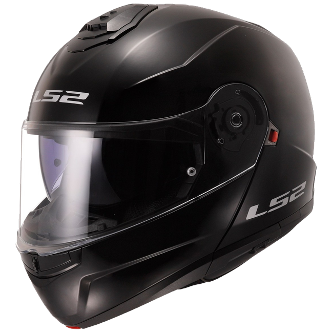 LS2 FF908 Strobe II Gloss Black – Flip-Up Commuter Helmet ECE 22.06 P/J