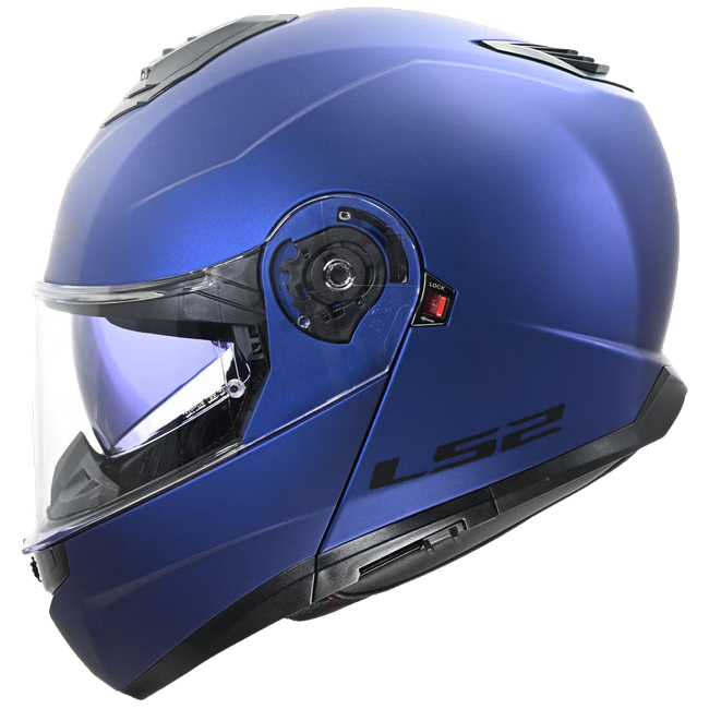 LS2 FF908 Strobe II Matt Navy Blue – Flip-Up Commuter Helmet ECE 22.06 P/J