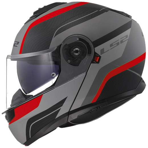 LS2 FF908 Strobe II Monza Matt Black Grey Red – Klapphelm ECE 22.06 P/J
