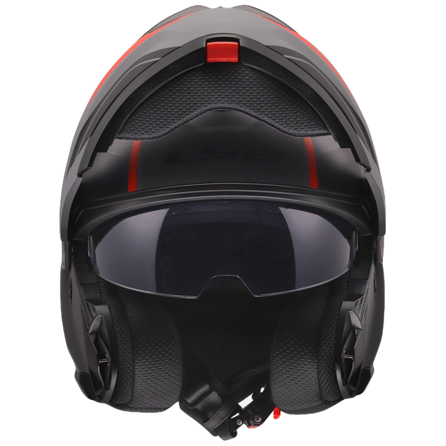 LS2 FF908 Strobe II Monza Matt Black Grey Red – Flip-Up Commuter Helmet ECE 22.06 P/J