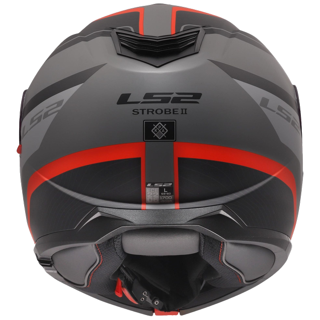 LS2 FF908 Strobe II Monza Matt Black Grey Red – Flip-Up Commuter Helmet ECE 22.06 P/J