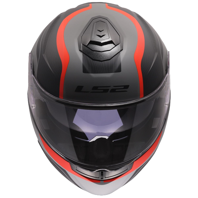 LS2 FF908 Strobe II Monza Matt Black Grey Red – Flip-Up Commuter Helmet ECE 22.06 P/J