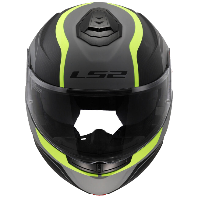 LS2 FF908 Strobe II Monza Matt Black H-V Yellow – Flip-Up Commuter Helmet ECE 22.06 P/J
