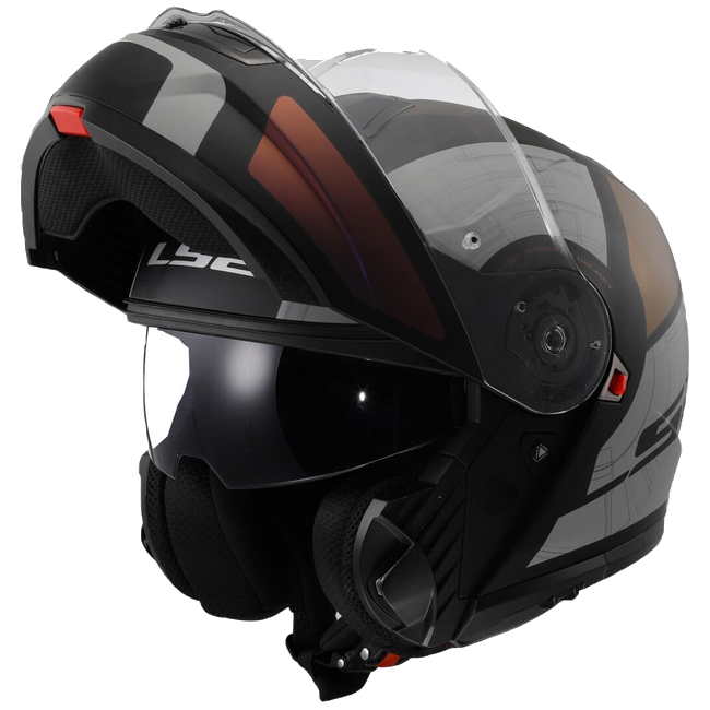 LS2 FF908 Strobe II Orion Matt Black Purple Blue – Flip-Up Commuter Helmet ECE 22.06 P/J