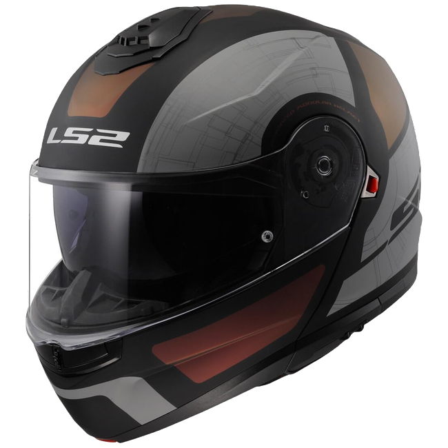 LS2 FF908 Strobe II Orion Matt Black Purple Blue – Flip-Up Commuter Helmet ECE 22.06 P/J