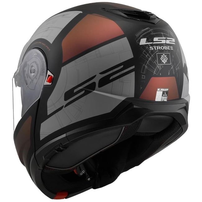 LS2 FF908 Strobe II Orion Matt Black Purple Blue – Flip-Up Commuter Helmet ECE 22.06 P/J