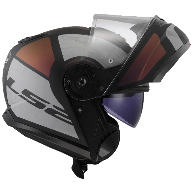 LS2 FF908 Strobe II Orion Matt Black Purple Blue – Flip-Up Commuter Helmet ECE 22.06 P/J