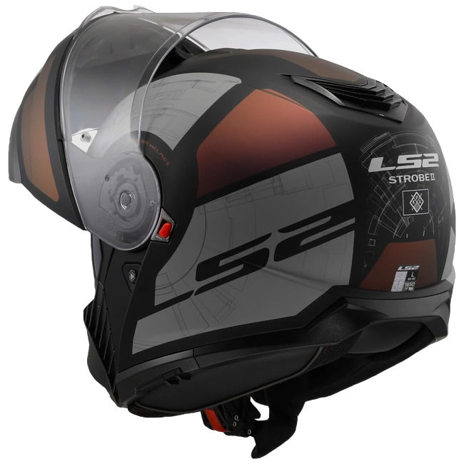 LS2 FF908 Strobe II Orion Matt Black Purple Blue – Flip-Up Commuter Helmet ECE 22.06 P/J