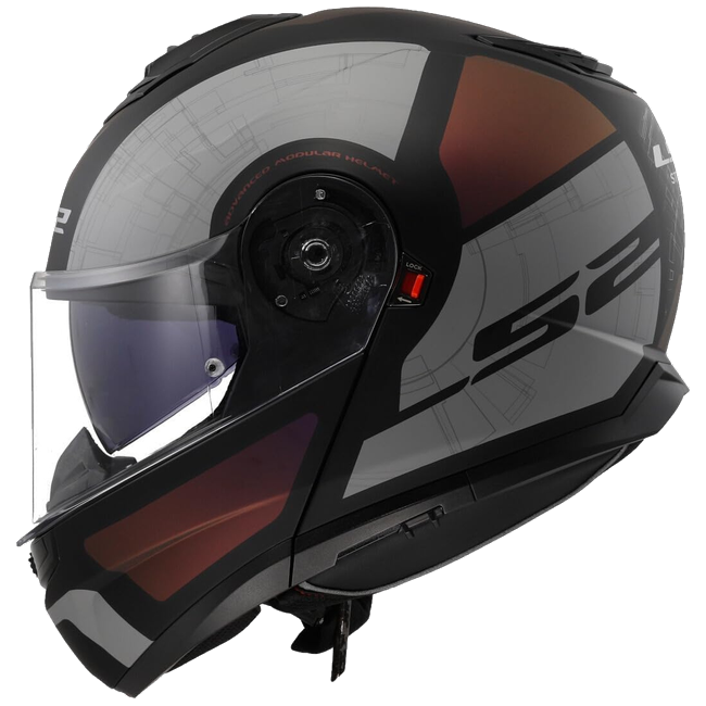 LS2 FF908 Strobe II Orion Matt Black Purple Blue – Flip-Up Commuter Helmet ECE 22.06 P/J