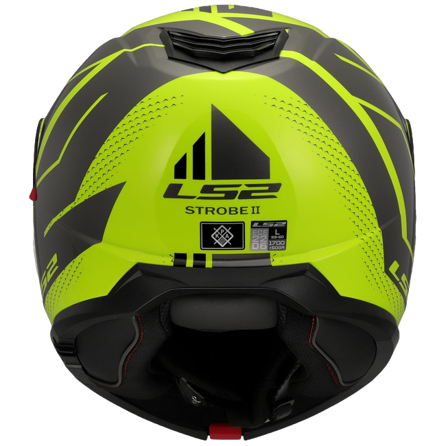 LS2 FF908 Strobe II Code H-V Yellow Grey – Flip-Up Commuter Helmet ECE 22.06 P/J