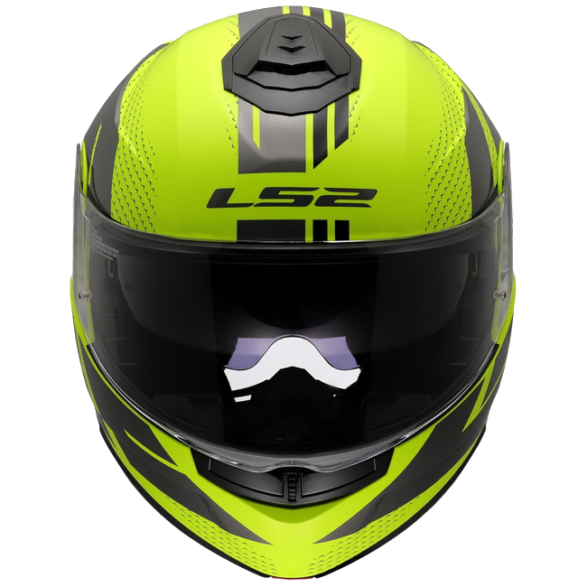 LS2 FF908 Strobe II Code H-V Yellow Grey – Flip-Up Commuter Helmet ECE 22.06 P/J