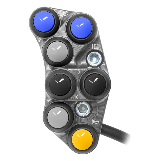 JetPrime Street Left Handlebar Switch for Yamaha MT-10 SP (2022–2024) – Titanium – JP PS YA036 T — view 1