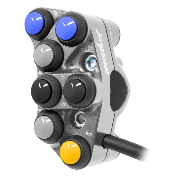 JetPrime Street Left Handlebar Switch for Yamaha MT-10 SP (2022–2024) – Titanium – JP PS YA036 T — view 2