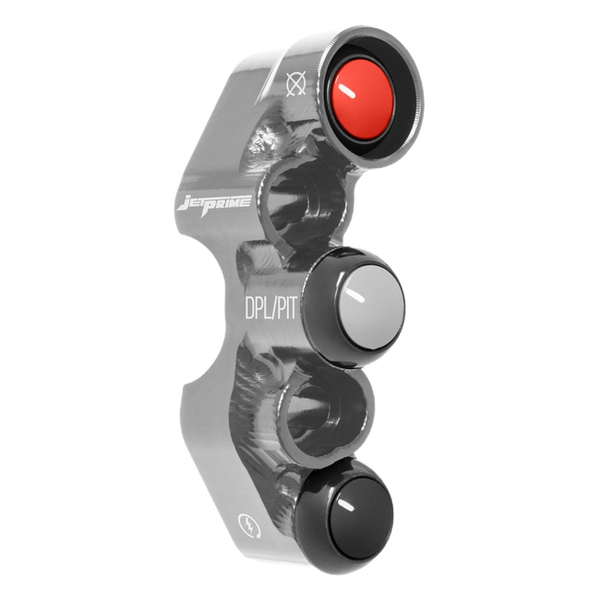 JetPrime Race Right Handlebar Switch for Ducati Panigale V4 S (2025–2026) – Universal Holes – Titanium – JP PDR DU056 T — view 2