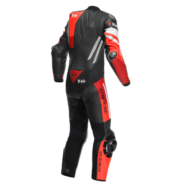 Dainese Misano 3 Perf. D-AIR® men's one-piece leather race suit in red