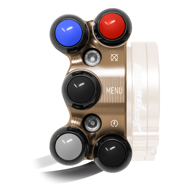 JetPrime Additional Handlebar Switch for Yamaha YZF-R1 Race (2025) – Bronze – JP PDQ YA033 E — view 1