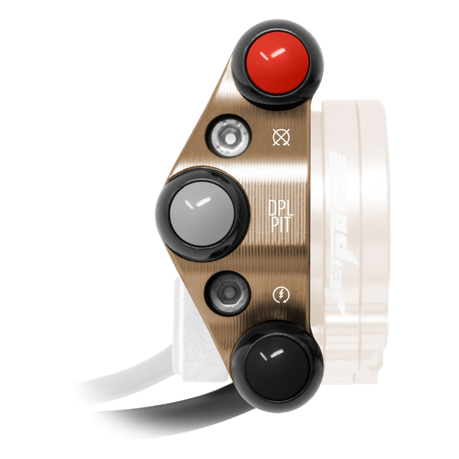 JetPrime Additional Race Handlebar Switch for Ducati Panigale V4 S (2025–2026) – Bronze – JP PDRQ DU056 E — view 1