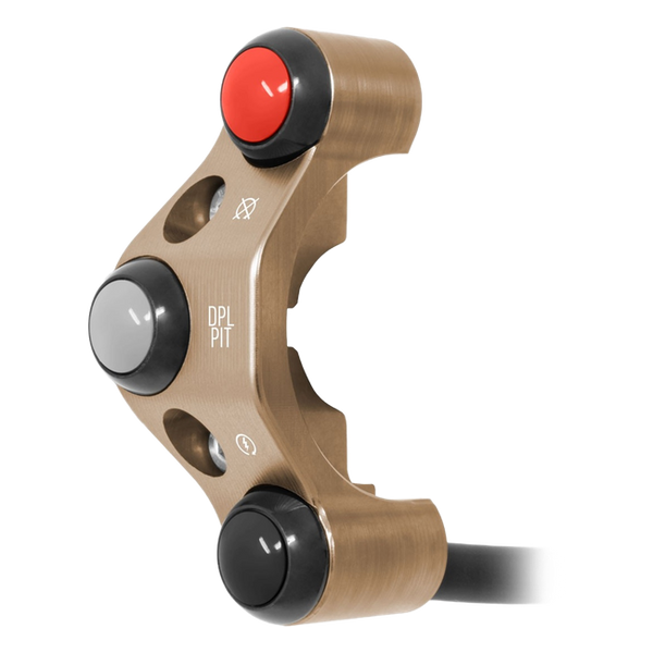 JetPrime Additional Race Handlebar Switch for Ducati Panigale V4 S (2025–2026) – Bronze – JP PDRQ DU056 E — view 3
