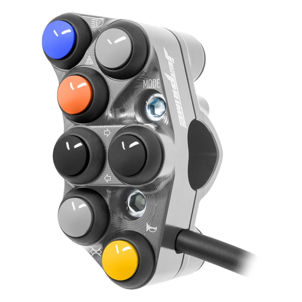 JetPrime Street Left Handlebar Switch for Ducati Panigale V2 S 890 (2025–2026) – Titanium – JP PS DU066 T — view 2