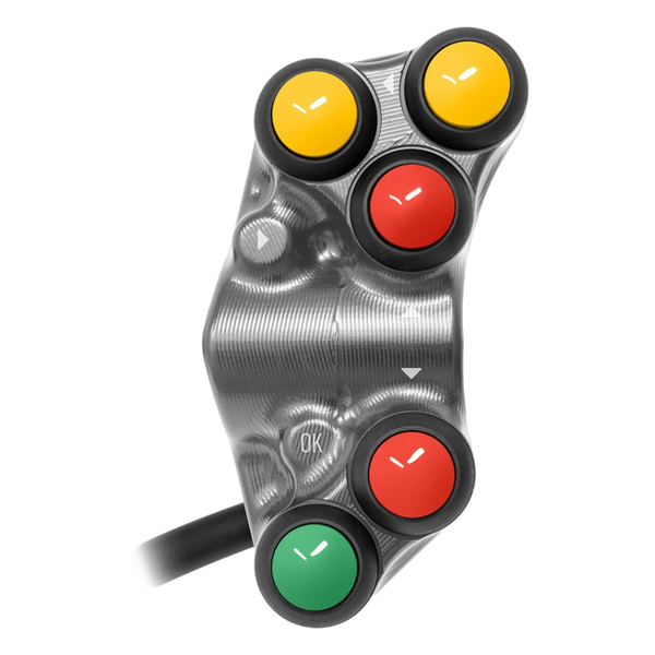 JetPrime Street Left Handlebar Switch for Ducati Panigale V2 S 890 (2025–2026) – Titanium – JP PS DU066 T — view 4