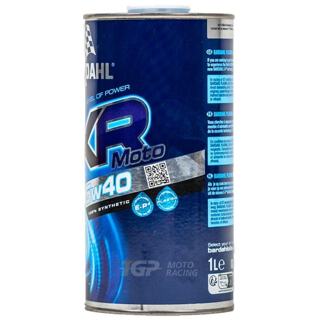 Bardahl Plasma LXR 5W40 1 litre fully synthetic motorcycle engine oil bottle