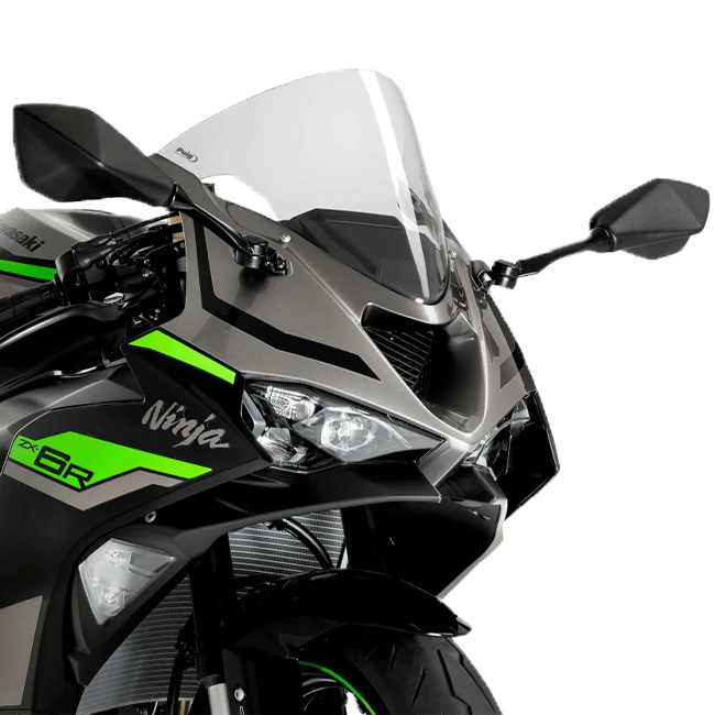 Puig R-Racer windscreen for Kawasaki ZX-6R 2024-2025 in clear finish