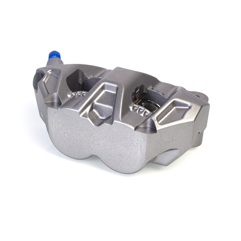 Talos C52 cast monoblock P4 32/32 front right brake caliper in titanium anodised finish