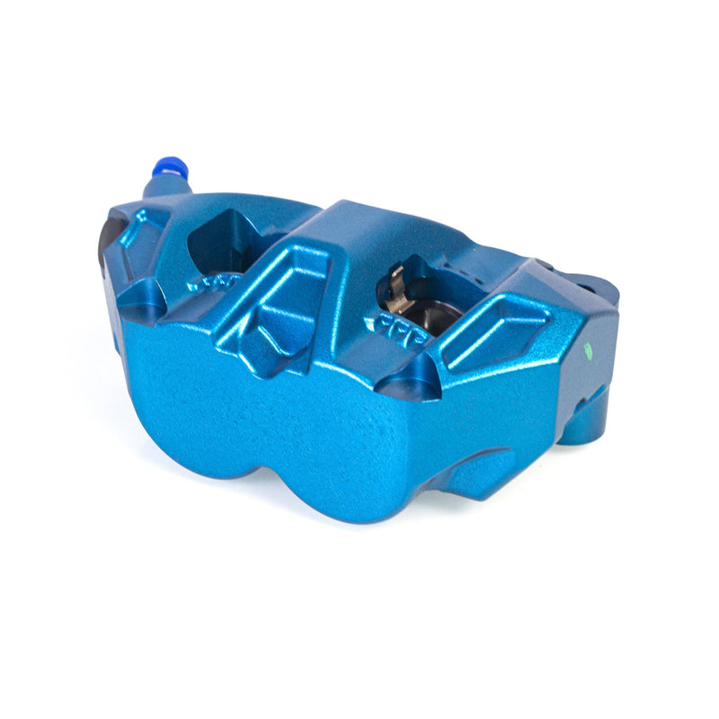 Talos C52 cast monoblock P4 32/32 front left brake caliper 100mm blue anodised
