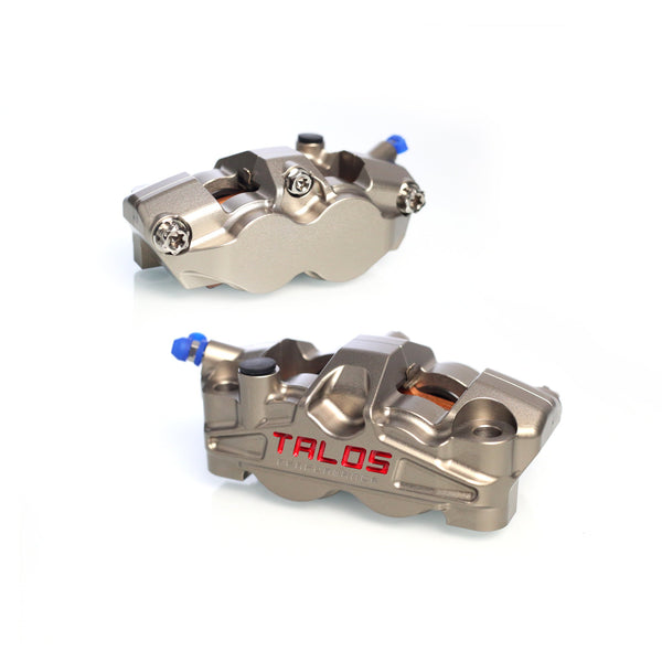 Talos X50 two-piece four-piston 108 mm front left brake caliper, hard-anodised finish