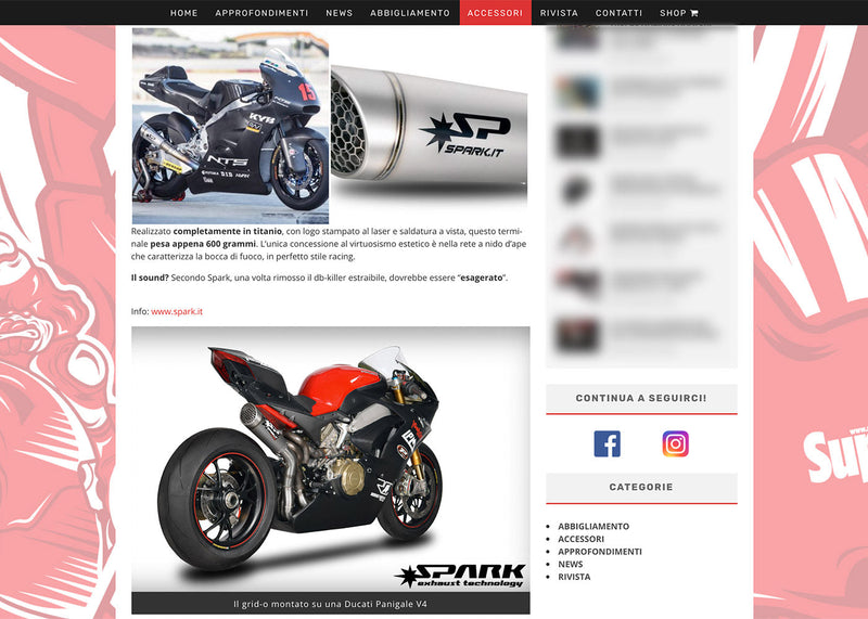 Spark Exhaust Grid-O Universal Silencer Titanium 60 mm / 300 mm G00SI26T