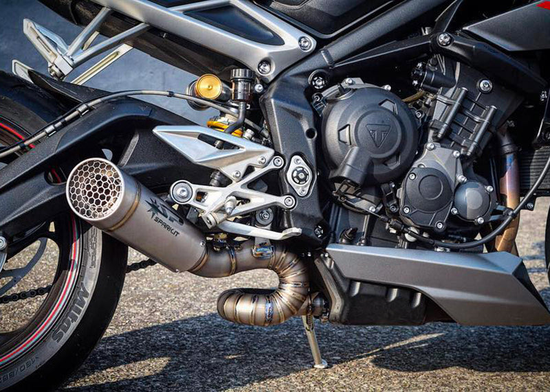 Spark Exhaust Grid-O Titanium 3/4 Racing Kit Triumph Street Triple (2017-2026) GTR0501T