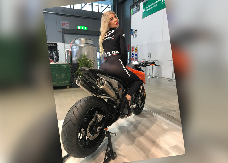Spark Exhaust Grid-O 215 mm Racing 3/4 Kit High Mount KTM 790 Duke / 890 Duke / 890 Duke L / 890 Duke R (2018-2024) GKT0110T