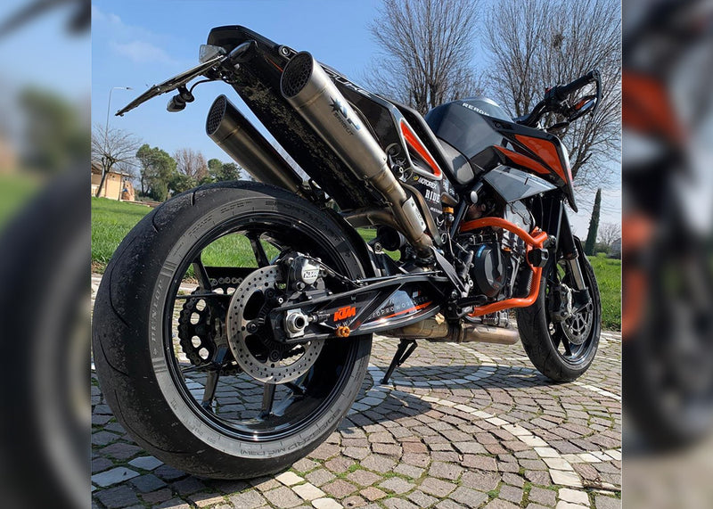 Spark Exhaust Grid-O 215 mm Racing 3/4 Kit High Mount KTM 790 Duke / 890 Duke / 890 Duke L / 890 Duke R (2018-2024) GKT0110T