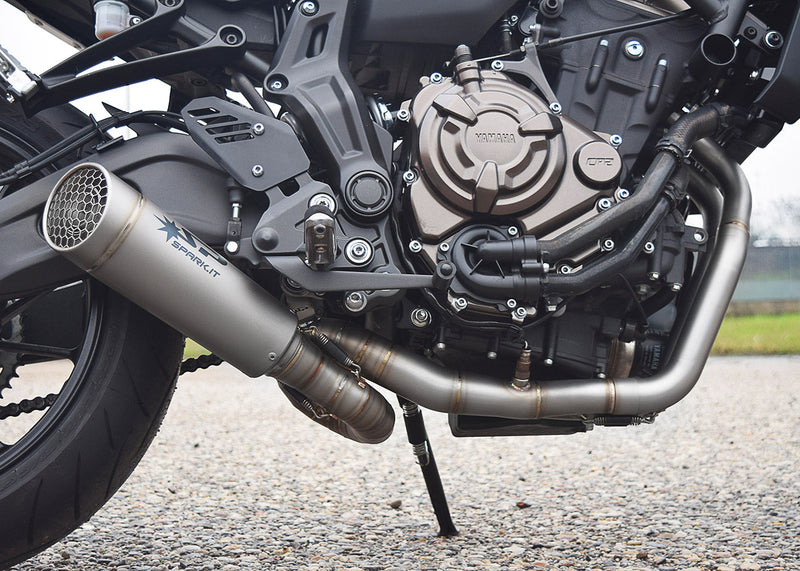 Spark Exhaust Grid-O Racing Full System TIG Collector Yamaha MT-07 / XSR700 / Tracer 700 (2014-2026) GYA8876T
