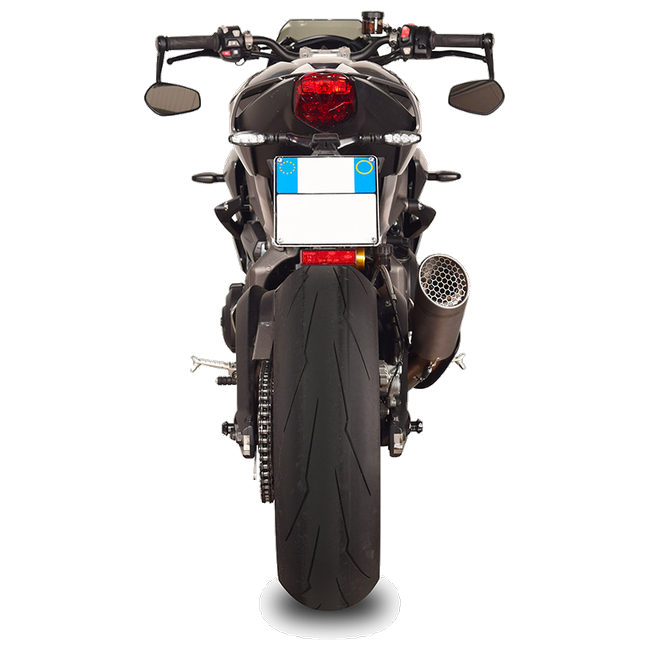 Spark Exhaust Grid-O Euro5 3/4 Kit High Lateral Black Box Triumph Street Triple 765 (2020-2022) GTR0505BOM