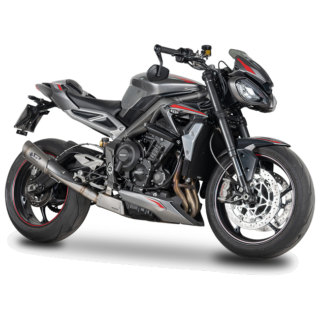 Spark Exhaust Grid-O Euro5 3/4 Kit High Lateral Black Box Triumph Street Triple 765 (2020-2022) GTR0505BOM