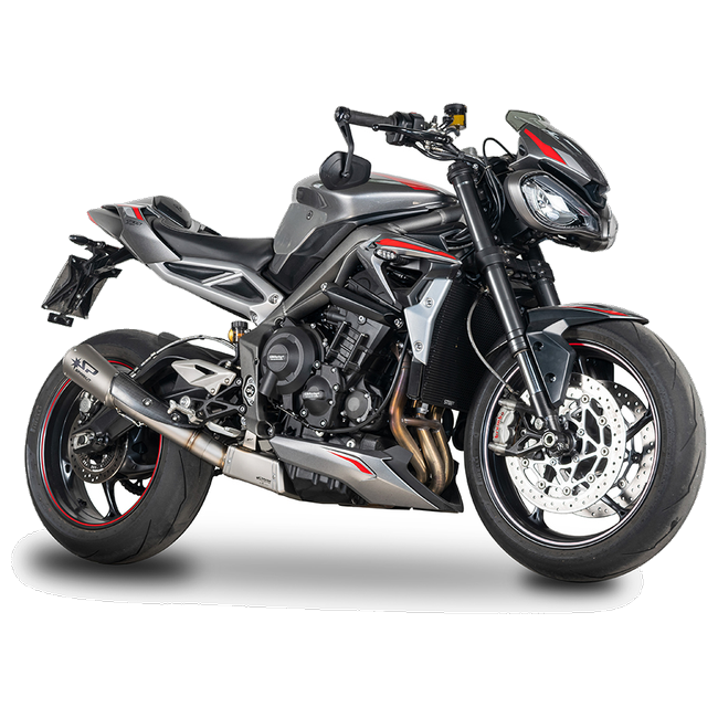Spark Exhaust Moto GP Dark Euro5 3/4 Kit High Lateral Triumph Street Triple 765 (2020-2022) GTR0506DOM