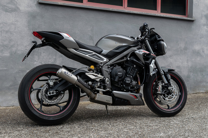 Spark Exhaust Moto GP Titanium Euro5 3/4 Kit High Lateral Triumph Street Triple 765 (2020-2022) GTR0506TOM