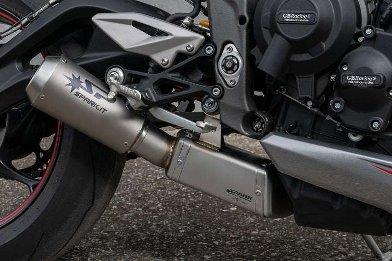 Spark Exhaust Moto GP Dark Euro5 3/4 Kit Triumph Street Triple 765 (2020-2022) GTR0504DOM