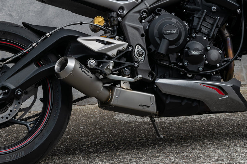 Spark Exhaust Moto GP Dark Euro5 3/4 Kit Triumph Street Triple 765 (2020-2022) GTR0504DOM