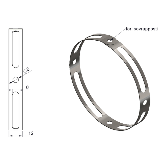 Spark Exhaust Exit Clamp for Konix Silencer Stainless Steel SGFA061