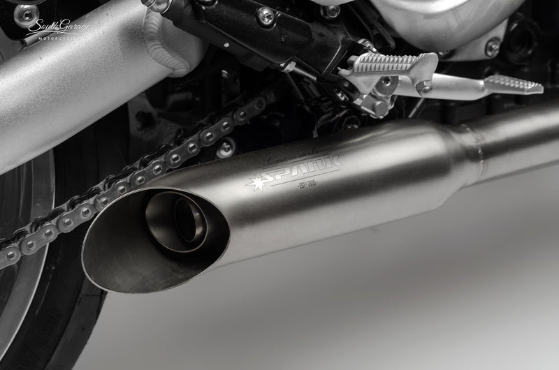 Spark Exhaust Hot Road Universal Silencer Stainless Steel Left Side G00SI18I