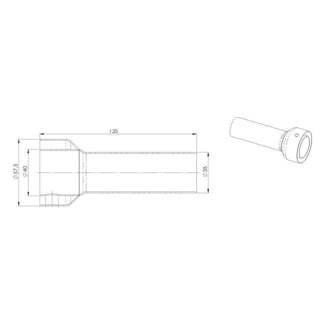 Spark Exhaust db killer G9969