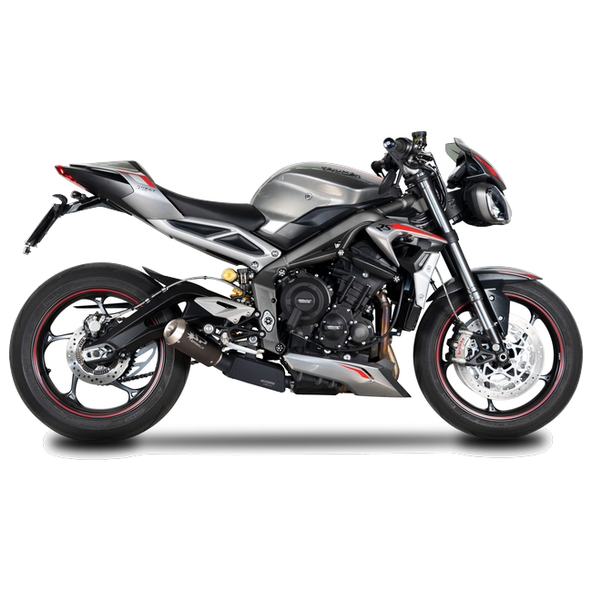 Spark Exhaust Moto GP Dark Euro5 3/4 Kit Triumph Street Triple 765 (2020-2022) GTR0504DOM