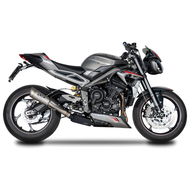 Spark Exhaust Grid-O Euro5 3/4 Kit High Lateral Black Box Triumph Street Triple 765 (2020-2022) GTR0505BOM