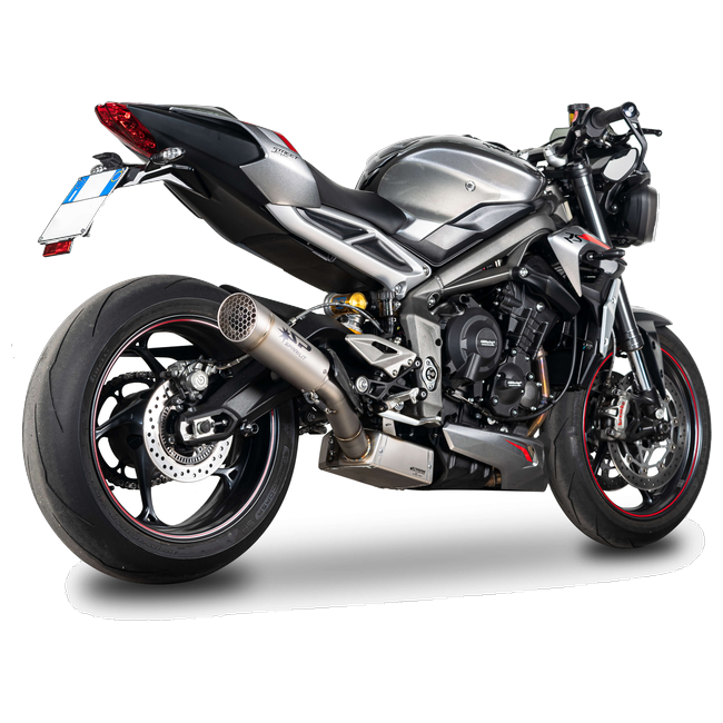 Spark Exhaust Grid-O Euro5 3/4 Kit High Lateral Black Box Triumph Street Triple 765 (2020-2022) GTR0505BOM