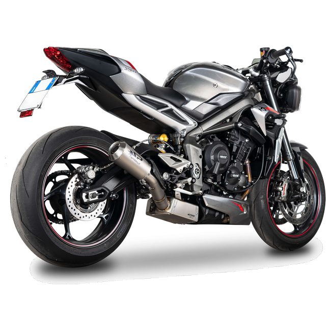 Spark Exhaust Moto GP Titanium Euro5 3/4 Kit High Lateral Triumph Street Triple 765 (2020-2022) GTR0506TOM