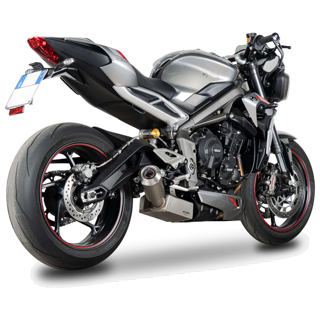 Spark Exhaust Moto GP Dark Euro5 3/4 Kit Triumph Street Triple 765 (2020-2022) GTR0504DOM