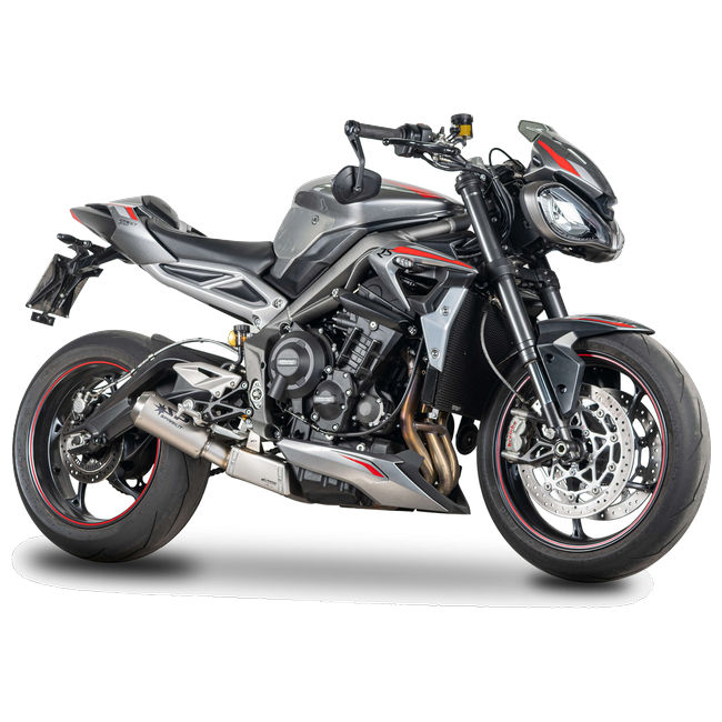 Spark Exhaust Moto GP Dark Euro5 3/4 Kit Triumph Street Triple 765 (2020-2022) GTR0504DOM